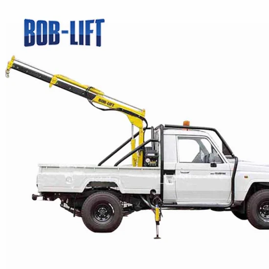 Bob-Lift Sq1za2 트럭 크레인 너클 붐 트럭 크레인 유압 리프팅 크레인 건설 기계용 1 톤 크레인